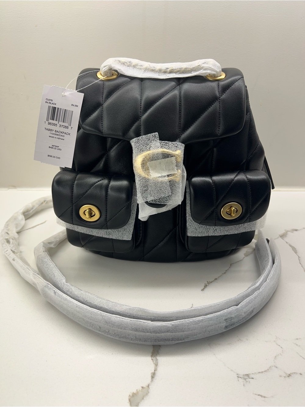 ✖️NWT✖️ Coach Quilted Tabby Backpack(CU076)